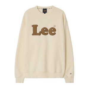 LEE 우먼 캔자스 부클 로고 맨투맨 크림 LE2404CR64CM