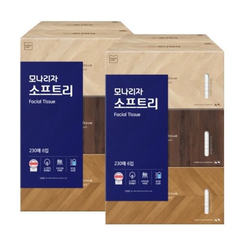 모나리자 소프트리 미용티슈 230매 (6입)