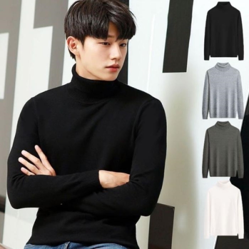 라일리 Rly 남성 4컬러 가을 겨울 포근한 터틀넥 클래식 니트티 23582988