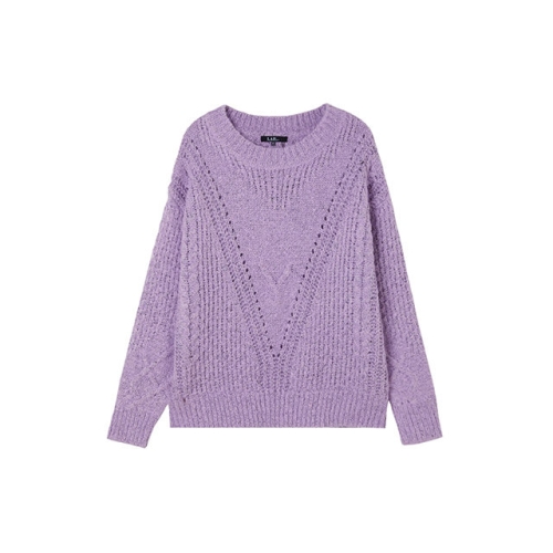 랩 오버핏 브이 짜임롱 니트 AQ4KHB20