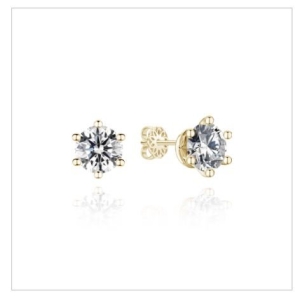 미니골드  김천점 14K 18K DIA-1캐럿 클래식 6프롱 귀걸이 EJUS4078L 다이아몬드 여성미 볼륨감