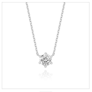 미니골드  14K DIA-1캐럿 클래식 6프롱 목걸이NJUS4078L