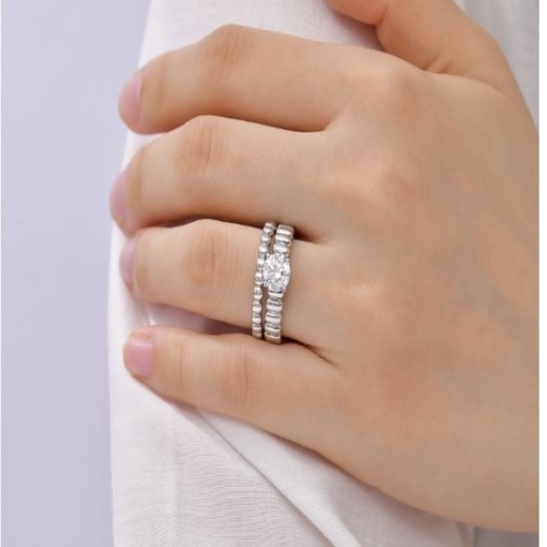 미니골드  14K 1캐럿 클라우드 랩다이아몬드 반지 RJUM4082L