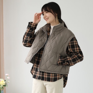 웬디즈갤러리 웬디즈라오 하이넥 패딩 조끼 PVT107