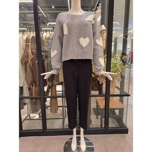 파프리카 NJ4SLA02 허리 뒷밴딩 슬림배기핏 기모 슬랙스