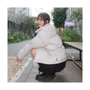 JEEP 미니멀 푸퍼 숏 패딩 LBEIGE JP5JPU293LE