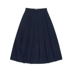 LEE 리 우먼 코튼 플리츠 롱 스커트 네이비 LE2401SR03NA 614507