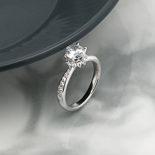 샤밍주얼리  1캐럿 다이아 반지 랩 GIA 페리도트