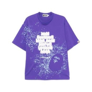 베이프 스프레이 프린트 슬로건 티셔츠 001CSK801313M T