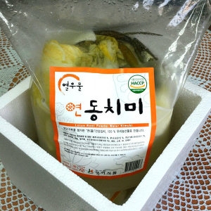 이정(주) 열우물 연근 동치미 5kg 대용량팩 연동치미 /이정식품 물김치 해썹인증 안전먹거리