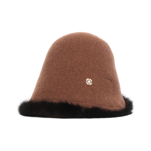 닥스 퍼 트리밍 니트 보닛_DK48WKB002