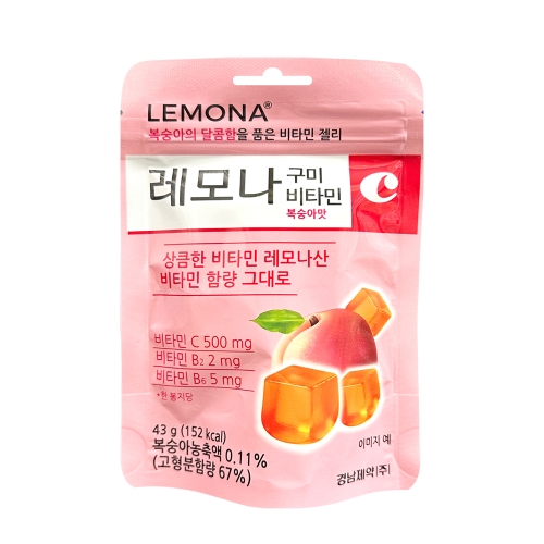레모나 구미 비타민 복숭아맛 1팩