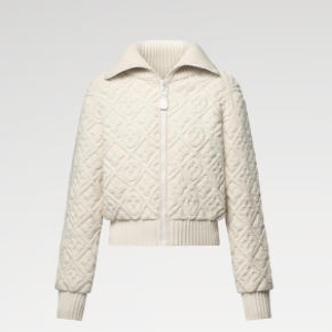 루이비통 국내A/S가능 시어링 모노그램 하이넥 집업 스웨터 여성 자켓 1AGCZT