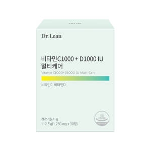 닥터린 비타민C1000 + D1000 IU 멀티케어 1250mg 90정