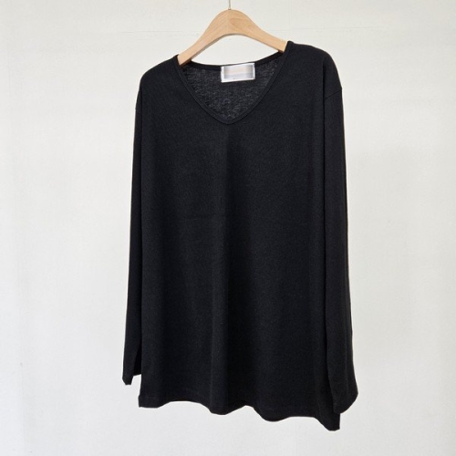 아이우먼 빅사이즈 410 슬로루즈브이넥긴팔티 DLDT040