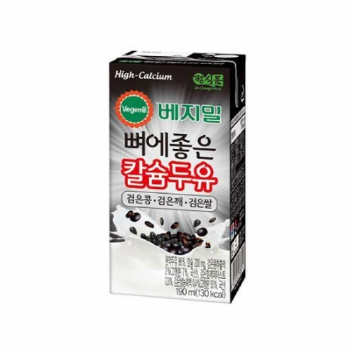 정식품 베지밀 뼈에 좋은 칼슘두유 검은콩 검은깨 검은쌀 190ml