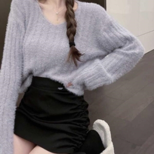 라일리 Rly 여자 미팅 복장 긴팔 데이트 스타일 가을 니트 옷 23581124