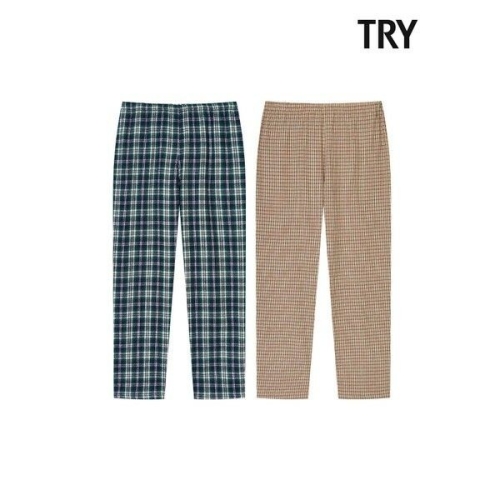 TRY 남성 선염 기모 9부 하의 I52