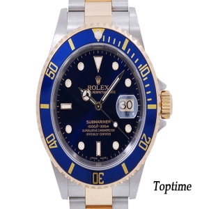 롤렉스 서브마리너 데이트 콤비 청판 40mm 16613LB