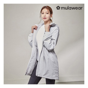 뮬라웨어 에코퍼 안감 우븐 자켓 AWWEJK101 라이트 그레이