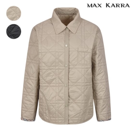 막스카라 셔츠 카라 퀼팅 자켓_M44QPJ505ME