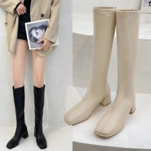 오노마 ONM 캐주얼 여성 사각코 겨울 패션 털안감 롱 부츠 LK-W88 23567163