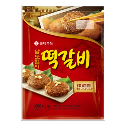 롯데웰푸드 롯데햄 남도별미 떡갈비 1kg