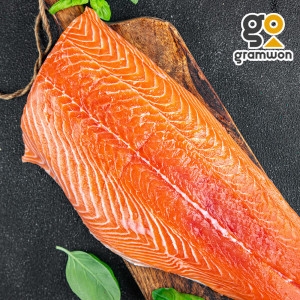 그램원  노르웨이 생연어 반마리 필렛 1.8kg