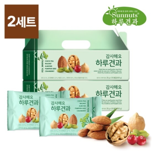 선명농수산 썬넛트 하루견과 감사해요 선물세트 20g 30개입