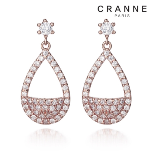 끄란느  14K 페어 장식 귀걸이 gold pin _C24EGP144