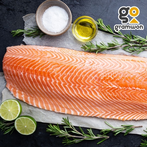 그램원  노르웨이 생연어 반마리 필렛 2.3kg