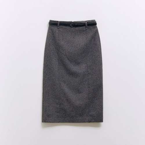 로엠 울 H라인 롱 스커트 리오더 _RMWHE4VR14