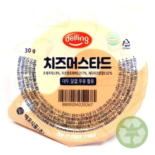 백호식품 델링 치즈머스타드 30g