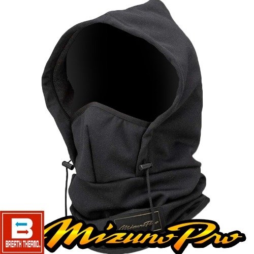 미즈노 프로 페이스가드 넥워머 후드 모자 겨울 방한 Pro 12JYBX6609BK 블랙