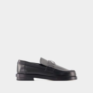 알렉산더맥퀸 로퍼 가죽 Seal Loafers Leather Black/Argente 73480224