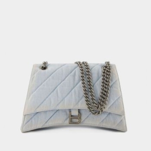 발렌시아가 호보백 가방 데님 블루 Hobo Crush M Bag Denim Blue 55442858