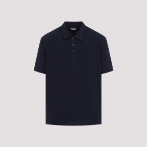 보테가베네타 폴로 티셔츠 820677 V4Z00 4157 BLUE MELANGE 관부가세