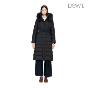 듀엘 여성 폭스퍼 슬림 구스 롱 다운 D244PSG276