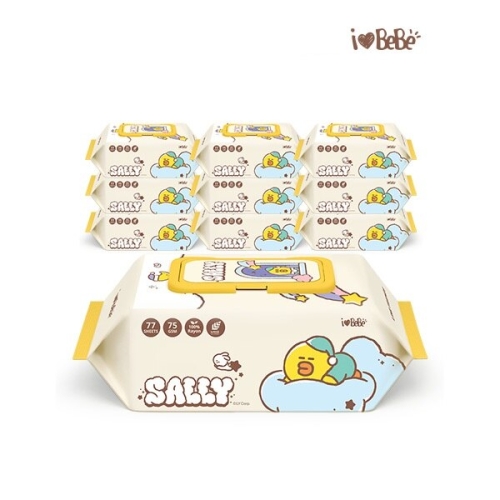 아이러브베베 라인프렌즈 드림 샐리 물티슈 캡형 77매