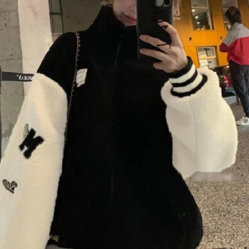 오노마 ONM 여성 양털 집업 점퍼 후리스 뽀글이 겨울 자켓 하이넥 23562649