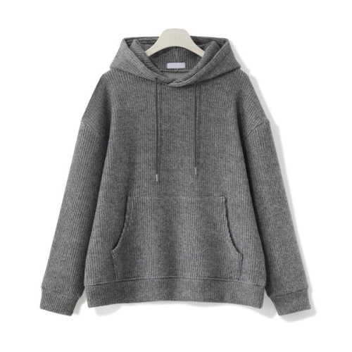 MNC 빅사이즈 기모 니트후드티 MDHD544RR M 블랙