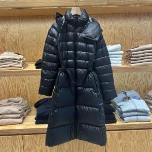 버버리 여성 SANDSEND 벨티드 롱 패딩 다운 점퍼 80959541