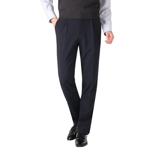 리빌모아 남자 겨울 원턱 기모 정장바지_LV-SPK-5402-네이비