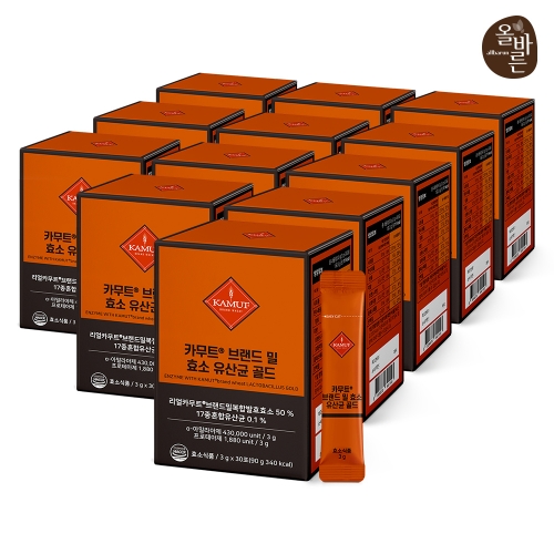 올바른 카무트 브랜드 밀 효소 유산균 골드 30포