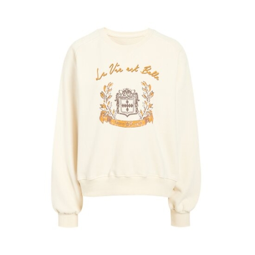 제이제이 지고트 기모안감 빈티지 프린팅 맨투맨 GPCN0TS511