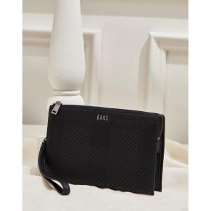 닥스 블랙 체크배색 소가죽 클러치백_DBBA5E305BK