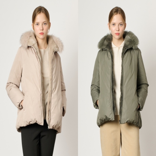 BCBG 여성 크로바 다운 패딩 B4WAF832