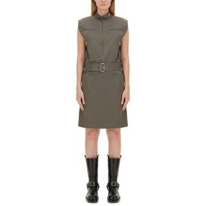 버버리 SS24 민소매원피스 LINEN DRESS CHARCOAL 8086911 A1273