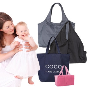 라라핑크  기저귀 가방 방수 여행 가벼운 숄더백 쇼퍼백