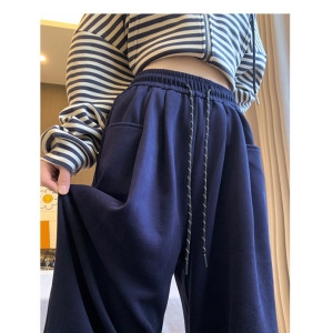 수프 실물 이쁨 링 포인트 진정한 와이드 트레이닝 팬츠AS-3752